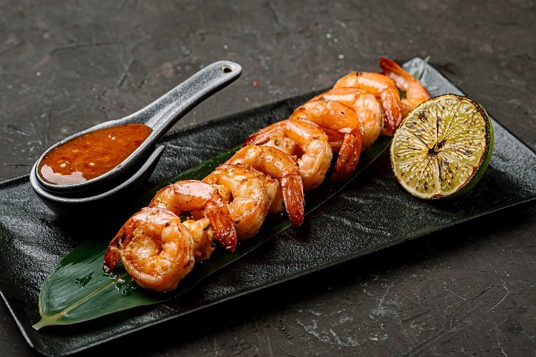 Ю Креветки гриль