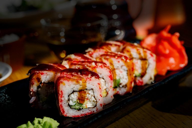 Ю Жаренный ролл  Калифорния