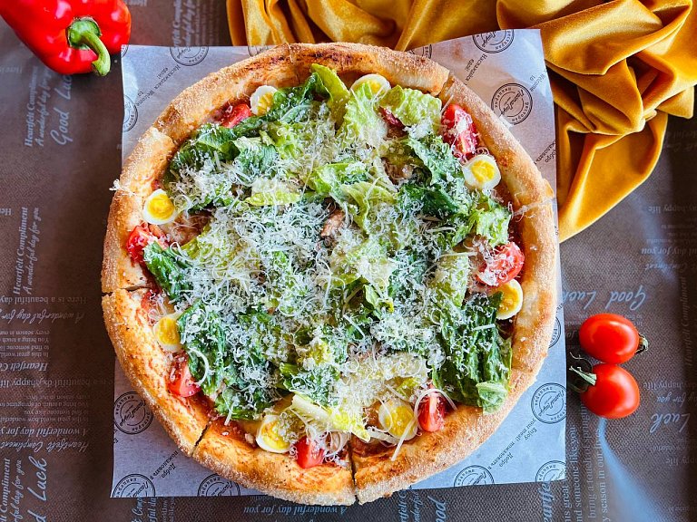 П Пицца Цезарь с курицей 0,5