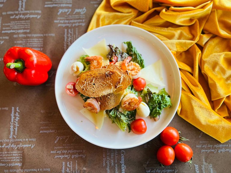 П Цезарь с креветками