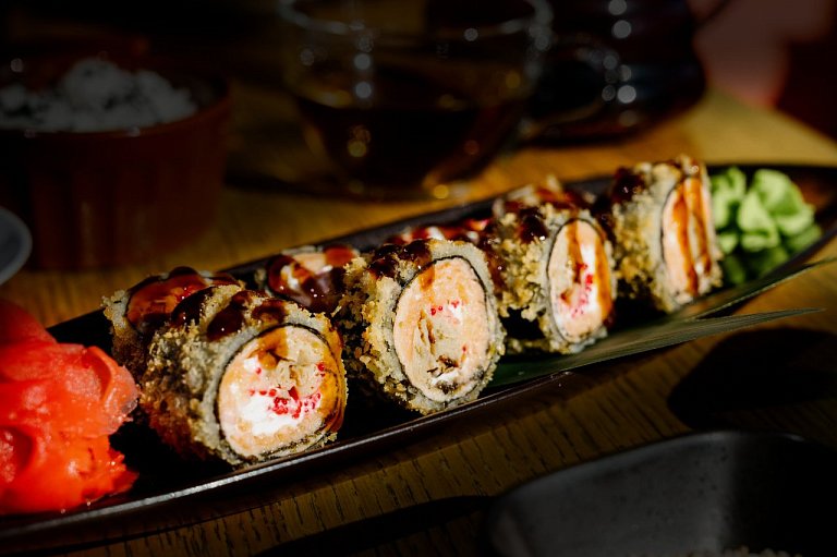 Ю Ролл с лососем без риса